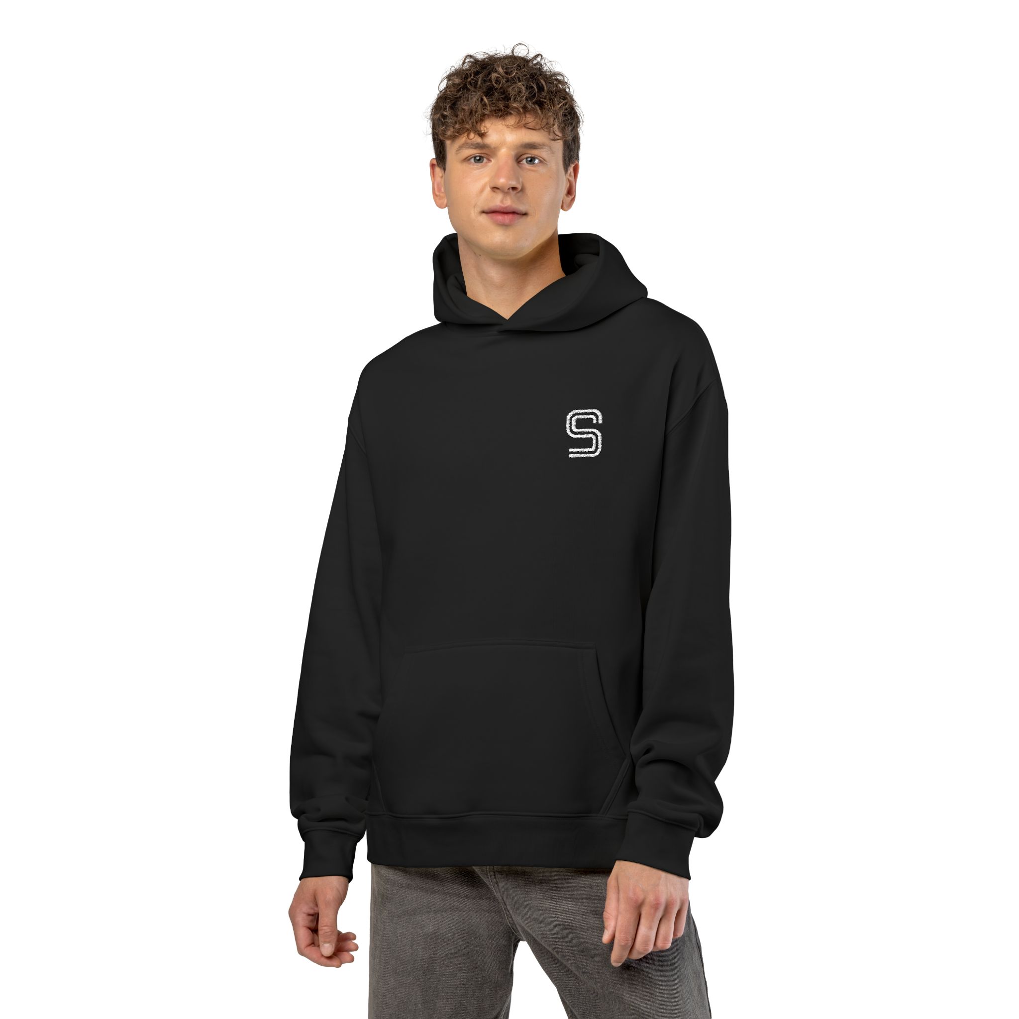 Relaxed Hoodie with embroidered logo - Image 12
